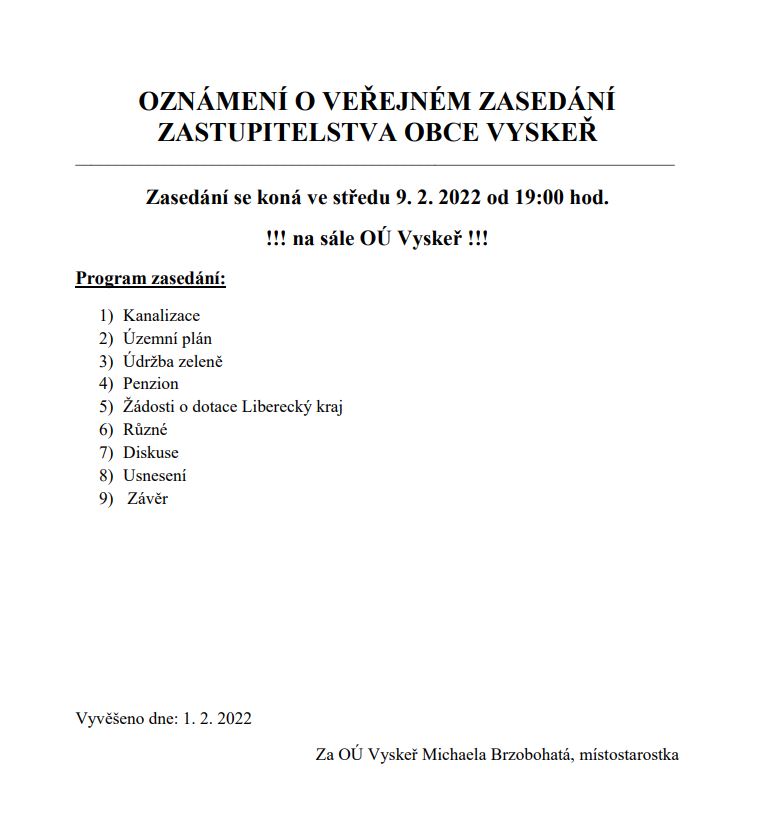 Zasedání 09022022