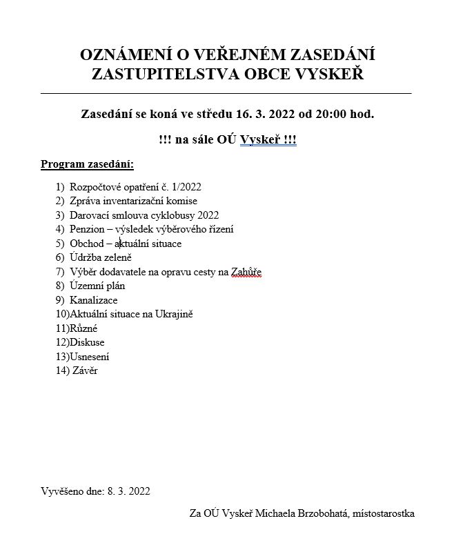 Zasedani 16032022