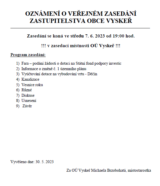 Zasedání 07062023