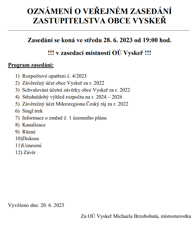 Zasedání 07062023